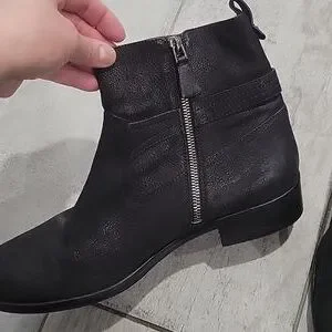 靴 Giorgio armani side zip leather boots Giorgio Armani Men's Leather Chelsea Boots | Neiman Marcus